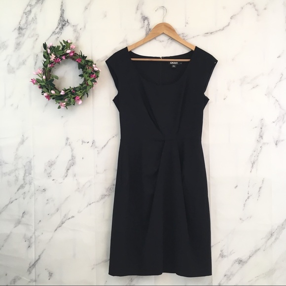 Dkny Dresses & Skirts - DKNY Wool Pleated Sheath Dress